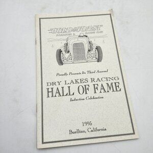 Dry Lakes Racing Hall Of Fame 1995 Inductions Program Booklet El Mirage b